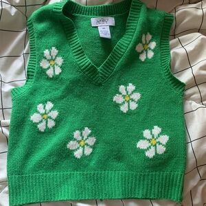 Floral Sweater Vest